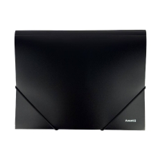 Папка-бокс на гумках А4 Axent 1508-01 пластик чорний