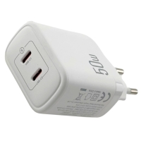 Зарядний блок живлення 2xType-C XO CE08 50 W 3 A білий
