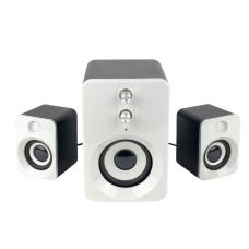 Колонки для комп'ютера з сабвуфером FT-10 акустична система білий з чорним