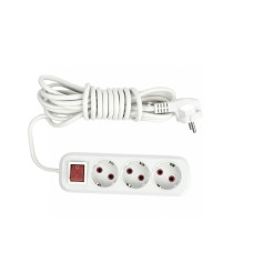 Мережевий фільтр-подовжувач 3 розетки RLFR305 5 м білий