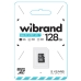 Карта пам'яті 128GB Wibrand МicroSDXC UHS-I Сlass 10 чорний