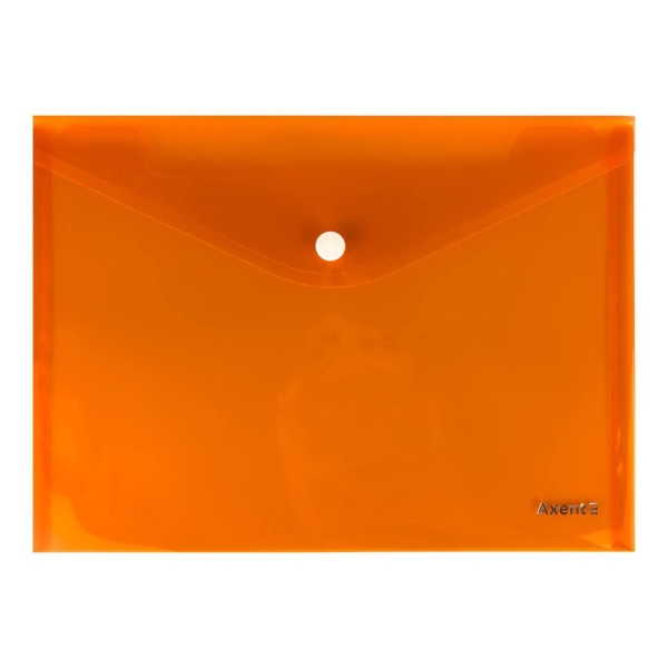 Папка на кнопці А5 Axent 1522-26 пластик помаранчевий