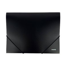 Папка-бокс на гумках А4 Axent 1508-01 пластик чорний