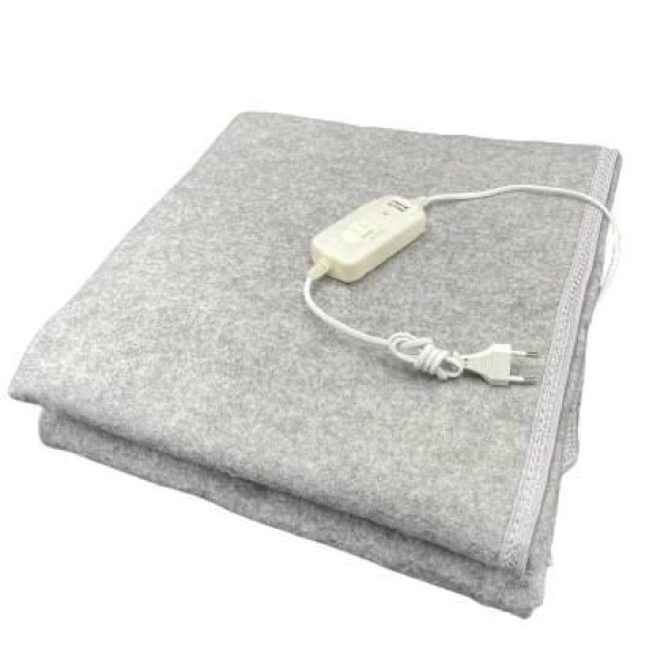 Електропростирадло Daikens 70 х 150 см 88 Вт сірий