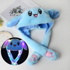 / Шапка з рухомими вушками Пікачу блакитна