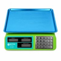 Ваги торговельні електронні до 55 кг BITEK YZ-982S точність 5 г зелений