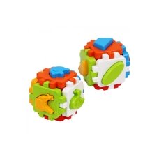 Ігровий набір сортер 2 шт Куб Technok Toys 1950 пластик 12 фігур різнобарвний