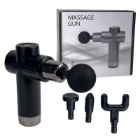 Масажер портативний Fascial Gun RF-723X перкусійний чорний