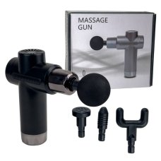 Масажер портативний Fascial Gun RF-723X перкусійний чорний