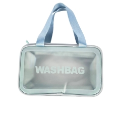 Косметичка жіноча Washbag 180-12 27 х 10 х 16 см з ручкою блакитний