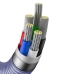 Кабель Type-C /Apple Lightning 1.2 м Baseus Crystal Shine 2.4 А фіолетовий