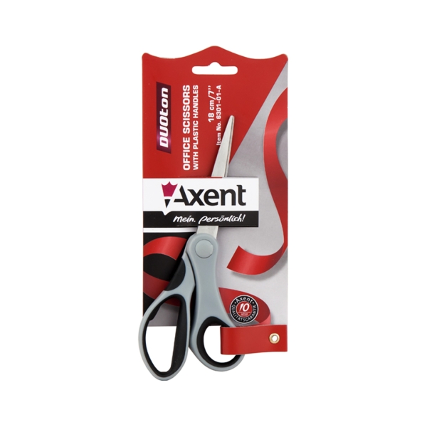 / Ножницы "Axent" 18см 6301-01 сер.-черн.