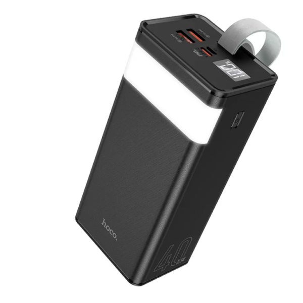 Універсальна мобільна батарея 40000 mAh Hoco J86 Powermaster 22.5 W повербанк з дисплеєм чорний