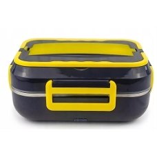/ Ланч-бокс електричний універсальний DFC-C21 з підігрівом від 220V та 12V чорний з жовтим