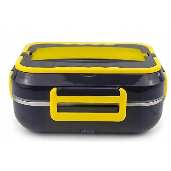 / Ланч-бокс електричний універсальний DFC-C21 з підігрівом від 220V та 12V чорний з жовтим