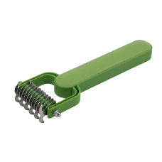 Щітка-пуходерка для вичісування шерсті для котів і собак Pet Comb AND 1-60 зелений