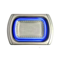 / Друшляк розкладний на раковину прямокутний, гума та пластик, 38*25.5см