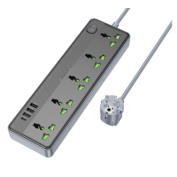 Мережевий подовжувач BOROFONE BAC4A Lord 5 position socket(1C3A)(EU) Black new