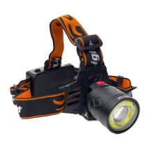 Ліхтар налобний світлодіодний Right Hausen Digger 6W+2W акумуляторний чорний з червоним