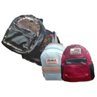 / Рюкзак жіночий, шкір-зам, зі вставками, чорний