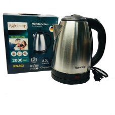 / Електрочайник Rainberg RB-803 1500 Вт, 2 л, метал, чорний