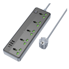 Мережевий подовжувач BOROFONE BAC4A Lord 5 position socket(1C3A)(EU) Black new