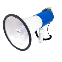 Гучномовець ручний UKC Megaphone ER-66BT акумуляторний 12 В білий з блакитним