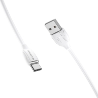 Кабель USB/Type-C 1 м BOROFONE BX19 3 A білий