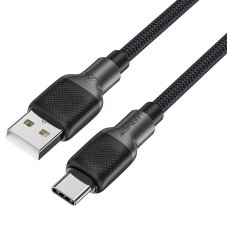 Кабель USB/Type-C 1.2 м ACEFAST С10-04 3 А чорний