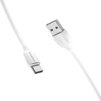 Кабель USB/Type-C 1 м BOROFONE BX19 3 A білий