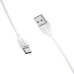 Кабель USB/Type-C 1 м BOROFONE BX19 3 A білий Кабель USB/Type-C 1 м BOROFONE BX19 3 A білий