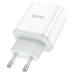 Зарядний блок живлення Type-C+USB HOCO C105A Stage 20 W 12 V 1.67 A білий