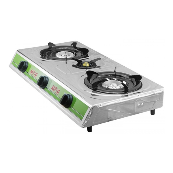 /Газова портативна плита на 3 конфорки Мрія метал