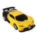 Машинка-трансформер на радіокеруванні 20 см Robot Car Bugatti світлові ефекти жовтий з чорним