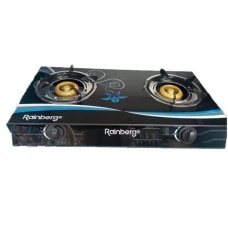 /Газова плита на 2 конфорки Rainberg RB-2231 0,54 кВт, 2800 Па, чорний