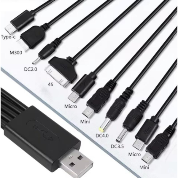 Універсальний зарядний кабель перехідник RT-683 USB 10в1 Rexant new