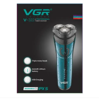 Електробритва акумуляторна підзарядка від USB VGR V-322 new