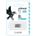 Флеш пам'ять USB 8 GВ Wibrand Hawk USB 2.0 сріблястий