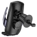 Тримач для гаджетів на дефлектор Hoco CA202 Plus з бездротовою зарядкою пластик чорний