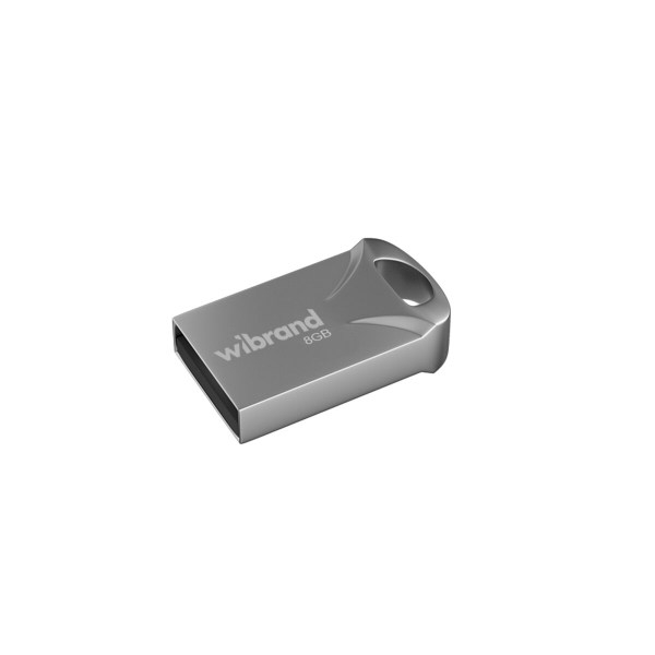 Флеш пам'ять USB 8 GВ Wibrand Hawk USB 2.0 сріблястий