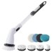 Щітка електрична для прибирання 8 насадок AND 1-33 акумуляторна 42 см білий з сірим