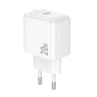 Мережевий зарядний пристрій BOROFONE BAS43A Potential single-port PD20W charger(EU) White new