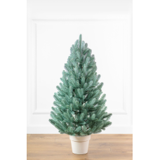 Штучна ялинка Лапландська SIGA GROUP лита в горщику 1.1 м блакитний