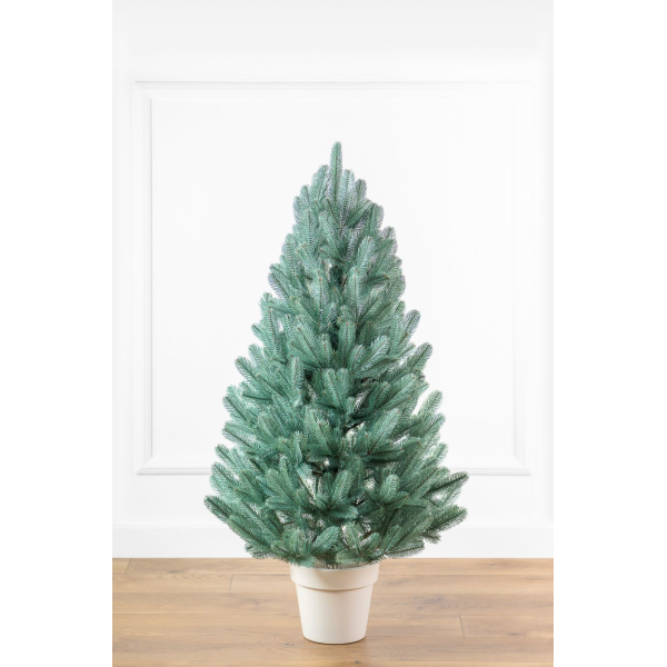Штучна ялинка Лапландська SIGA GROUP лита в горщику 1.1 м блакитний
