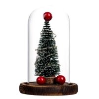 Нічник LED Новорічна ялинка в колбі USB 15 х 9 см зелений Нічник LED Новорічна ялинка в колбі USB 15 х 9 см зелений