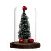 Нічник LED Новорічна ялинка в колбі USB 15 х 9 см зелений Нічник LED Новорічна ялинка в колбі USB 15 х 9 см зелений
