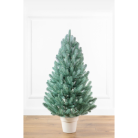 Штучна ялинка Лапландська SIGA GROUP лита в горщику 1.1 м блакитний