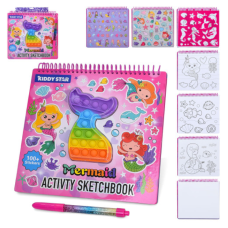 Набір для дитячої творчості Розмальовка Sketchbook Mermaid B230723 різнобарвний