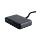 USB-хаб зовнішній 4 порти Usams SJ627 Туре-С 0.1 м сірий