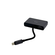 USB-хаб зовнішній 4 порти Usams SJ627 Туре-С 0.1 м сірий